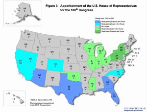 apportionment of Congress seats 