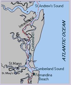 Cumberland I. map