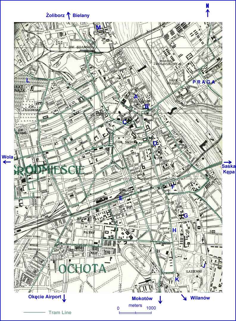 Warsaw Map 1938